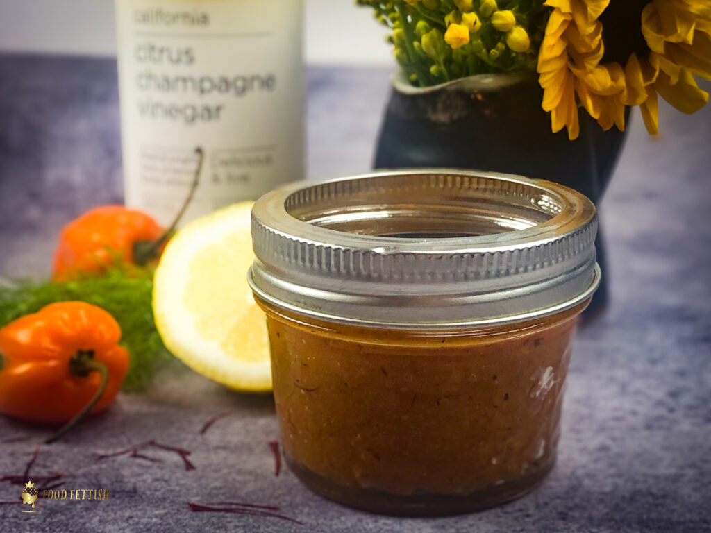 Charred lemon saffron jam