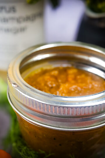 Charred lemon saffron jam