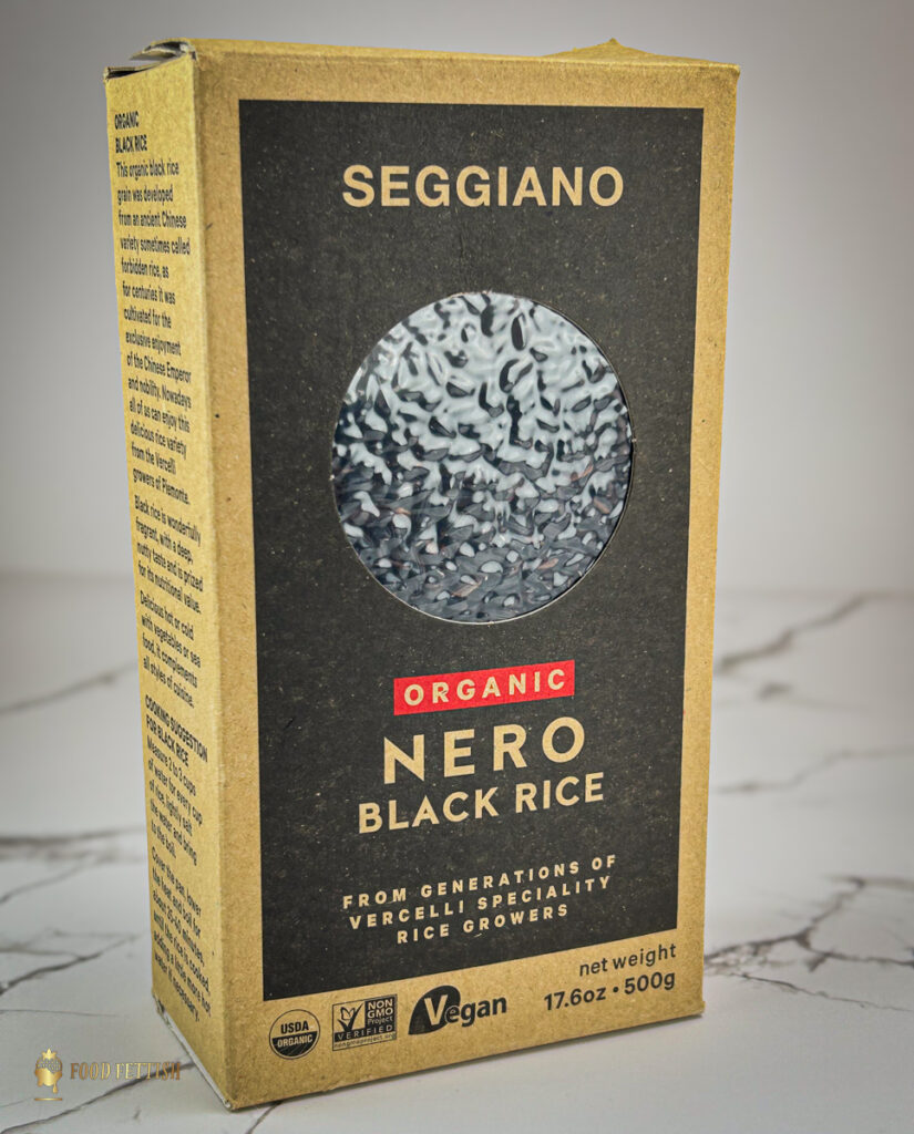 Forbidden (black) rice by Seggiano